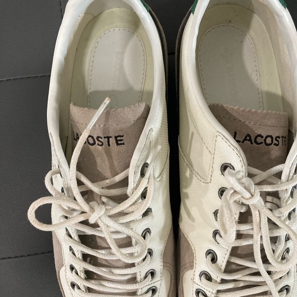Lacoste Shoes size 8 White and Green - Picture 6 of 7